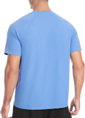 Roadbox Men's Rash Guard Short Slevee, UPF 50+ UV Sun Protection Water T-Shirts, Quick Dry Swim Shirts for Surf Beach Fishing in Saudi Arabia