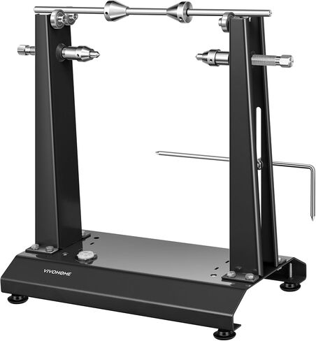 VIVOHOME Motorcycle Wheel Balancer & Truing Stand, Spin Static Truing Stand and Tire Balancing Tool for Most Motorcycles and Sport Dirt Bikes with Adjustable Centering Cones, and Truing Pointer, Black in Saudi Arabia