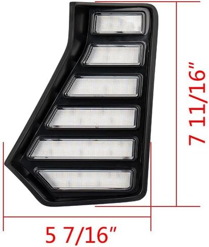Compatible with Toyota Tacoma 2024 2025 LED Daytime Running Light w/Turn Signal Front Fog Light Side Grille Headlight DRL White/Amber 60W 2X in Saudi Arabia