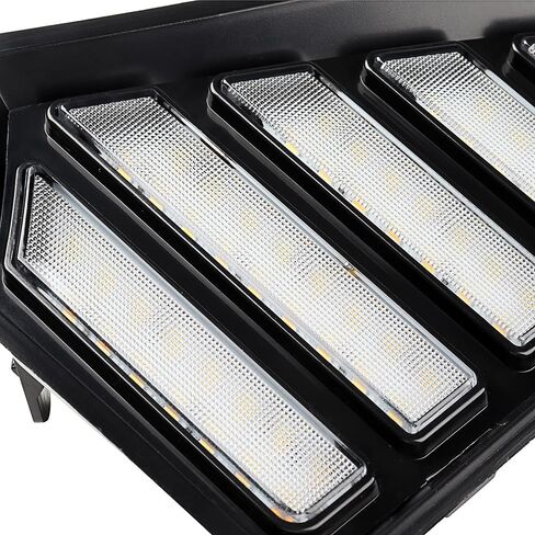 Compatible with Toyota Tacoma 2024 2025 LED Daytime Running Light w/Turn Signal Front Fog Light Side Grille Headlight DRL White/Amber 60W 2X in Saudi Arabia