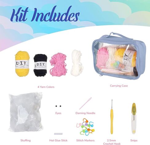 Bamboomn Jubileeyarn Kawaii Chibis Crochet Kit - Ryushi الأخطبوط in Kuwait