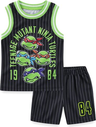 Nickelodeon Teenage Mutant Ninja Turtles Boys Tank Top and Short Litbler and Big Kids in Kuwait