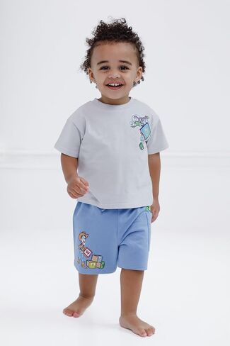 Disney T-Shirt and Shorts Outfit Set Newborn to Little Kid Sizes (0-3 Months - 5) in Kuwait