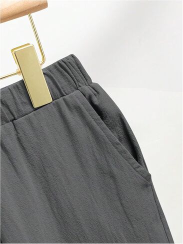 GORGLITTER Boy's 2 Piece Clothing Sets Button Down Collar Neck Shirt and Elastic Waist Pants Set in Kuwait