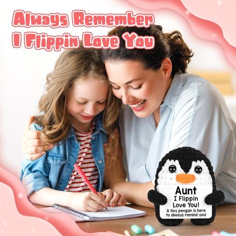 هدايا أعياد الميلاد للجدة ، كروشيه مصغرة ، هدية البطريق المصغرة للجدة من حفيد حفيد ، مضحك أحبك هدايا الجدة العظيمة لعيد ميلاد عيد الميلاد الحاضر العاطفي in Kuwait