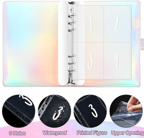 100 Envelope Savings Challenge Kit Challenge Binder A5 Money Saving Book Budget Binder with Cash Envelopes Budget Planner to Save 5, 050, 100 Day Cash Stuffing Budgeting(Purple) in Kuwait