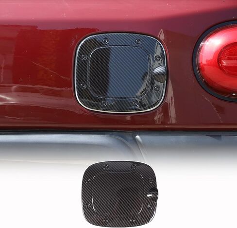 LLKUANG Car Gas Cap Fuel Door Decoration Kit Fit for Toyot@ FJ Cruiser 2007-2021 ABS Plastic Auto Fuel Tank Cover Trim in Saudi Arabia