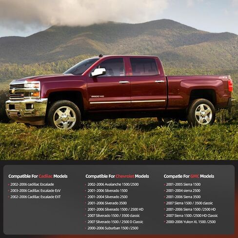 الخلفية الجانبية السائق اليسار الجانبي منظم الجمعية مع محرك متوافق مع سيلفرادو سوبربان Avalanche 1500 2500 3500 00-06 Cadillac Escalade 02-06 GMC Yukon XL Sierra 741-578 in Kuwait