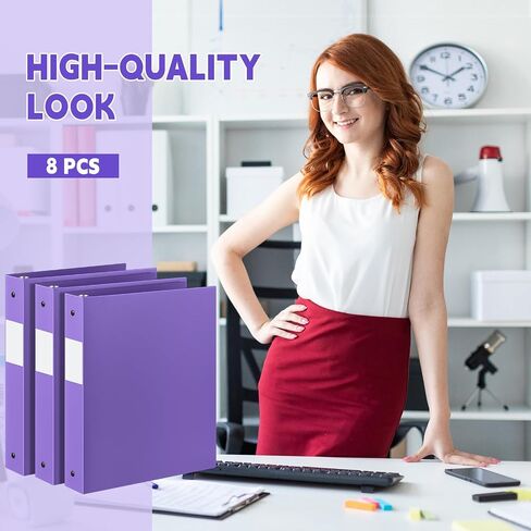 12 Pcs 1 Inch 3 Ring Plastic Binder Flexible Binders Bulk Fits Letter Size 8.5'' x 11'' Paper Holds up to 225 Sheets with 1 Pockets Versatile Binder for School Office Home(Gray) in Kuwait