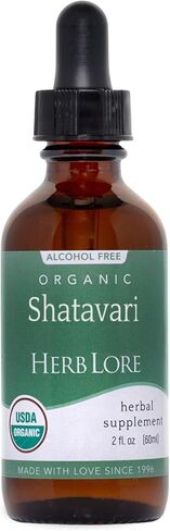 Herb Lore Organic Shatavari Root Extract Tincture - Liquid Shatavari Drops (Asparagus Racemosus) for Lactation and Wellness Support - Alcohol Free (2 fl oz) in Saudi Arabia