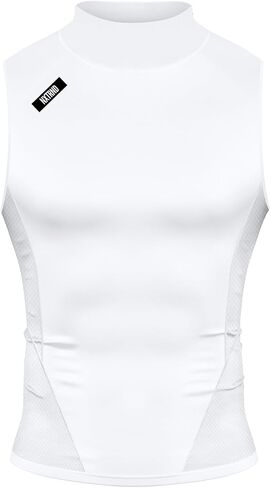 Nxtrnd Men's Turtleneck Compression Tank Top, Sleeveless Mock Neck in Saudi Arabia
