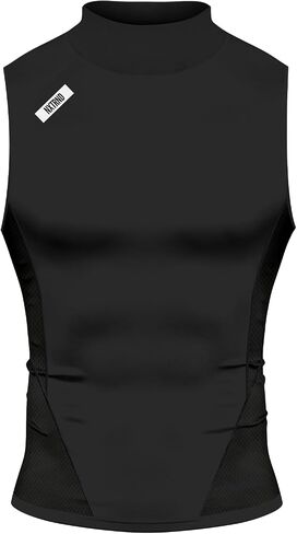 Nxtrnd Men's Turtleneck Compression Tank Top, Sleeveless Mock Neck in Saudi Arabia