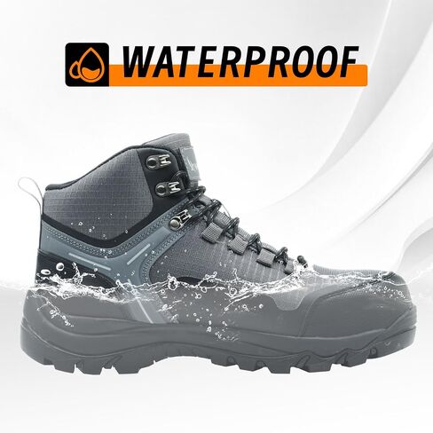 Waterproof Steel Toe Boots for Men Wide Width Slip Resistant Work Shoes Lightweight Non Slip Safety Sneakers Construction Composite Toe Working Footwear in Saudi Arabia
