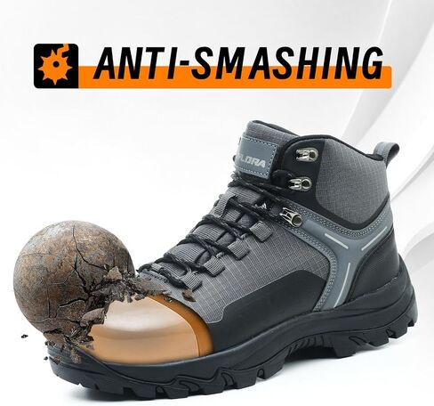Waterproof Steel Toe Boots for Men Wide Width Slip Resistant Work Shoes Lightweight Non Slip Safety Sneakers Construction Composite Toe Working Footwear in Saudi Arabia