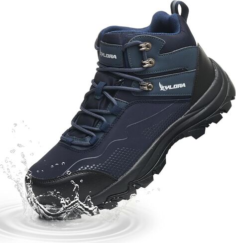 Waterproof Steel Toe Boots for Men Wide Width Non Slip Work Boots Lightweight Slip Resistant Safety Shoes Indestructible Construction Composite Toe Sneakers in Kuwait