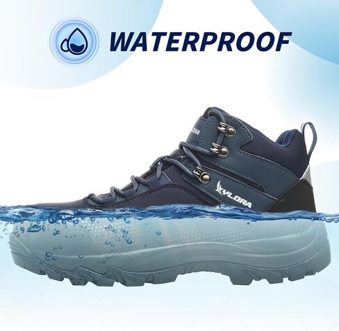 Waterproof Steel Toe Boots for Men Wide Width Non Slip Work Boots Lightweight Slip Resistant Safety Shoes Indestructible Construction Composite Toe Sneakers in Kuwait
