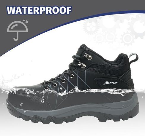 أحذية أصابع القدم الصلب للرجال مقاوم للماء عرض واسعة النزلة مقاومة للأصابع أحذية رياضية أحذية رياضية ثقب دليل على حذاء متين للبناء للاستخدام الصناعي في الهواء الطلق in Kuwait