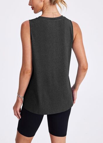 Womens Workout Tank Tops Lightweight Sleeveless Shirts for Women Loose Fit Tops for Athletic Running Tennis Yoga in Saudi Arabia