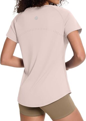 Loovoo Workout Tops for Women Loose Fit Breathable Activewear Cool Quick Dry Gym Athletic Tee Top in Saudi Arabia