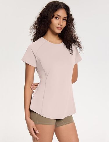 Loovoo Workout Tops for Women Loose Fit Breathable Activewear Cool Quick Dry Gym Athletic Tee Top in Saudi Arabia