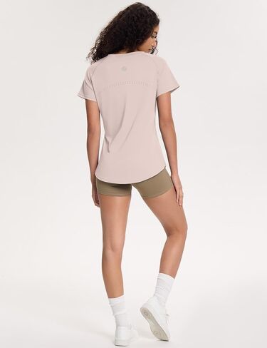 Loovoo Workout Tops for Women Loose Fit Breathable Activewear Cool Quick Dry Gym Athletic Tee Top in Saudi Arabia