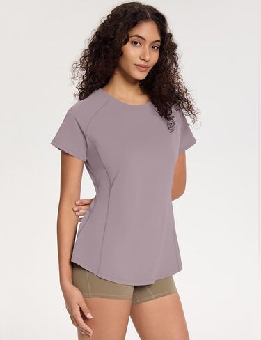 Loovoo Workout Tops for Women Loose Fit Breathable Activewear Cool Quick Dry Gym Athletic Tee Top in Saudi Arabia