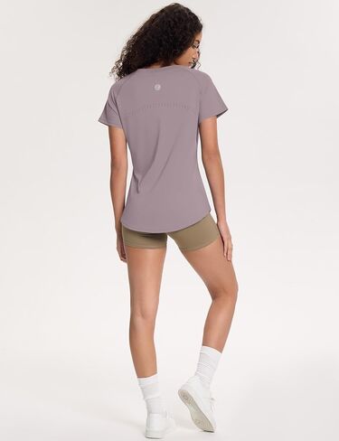Loovoo Workout Tops for Women Loose Fit Breathable Activewear Cool Quick Dry Gym Athletic Tee Top in Saudi Arabia