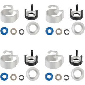 4 Set Fuel Injectors Seals Repair O-Ring Kit for Volkswagen Audi A3 A4 S4 A5 S5 A6 Q3 Q5 TT Jetta Passat Golf GTI Tiguan OE# 06H998907A 06J998907 06G998907