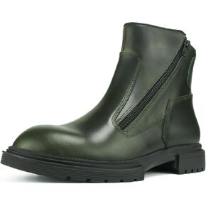 2025 Men's Premium Chelsea Boots - Slip-Resistant Rubber Sole, Full-Grain Leather & YKK Zipper, Breathable OrthoLite® Insole | Business Casual Ankle Boots with Anti-Odor Technology