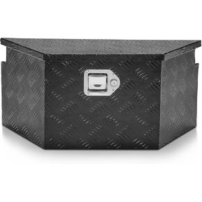 صندوق لسان مقطورة الحمض النووي ، صندوق أدوات سرير الشاحنة القابلة للقفل ، 26 "× 11" × 12 "، أسود ، Tbox-T5-011-BK