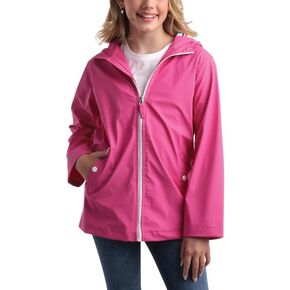 Pink Platinum Girls' Rain Jacket - Wind and Water Resistant Hooded Slicker Jacket - Lightweight Raincoat for Girls (7-16) in Kuwait