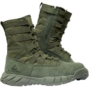 Lightweight Military Tactical Combat Boots Men Outdoor Hiking Desert Army Boots Breathable Male Jungle Shoes Man Side Zip