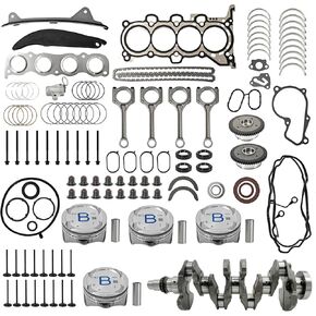 مجموعة إصلاح محرك إعادة البناء مع قضيب العمود المرفقي وسلسلة التوقيت لـ Hyundai Kia G4NA Engine 2.0L 2012-2022