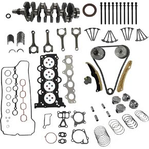 1.6L G4FJ Engine Overhaul Rebuild Kit w/Crankshaft Con-Rods Timing chain kit fit for Hyundai KIA 1.6L G4FJ 20910-2BU06,21020-2B000