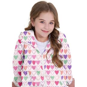 Zando Girls Rain Jacket Lightweight Broofed Contbled Justs 'Girls' Ofterwear Justies and Coats for Girls 4-10y