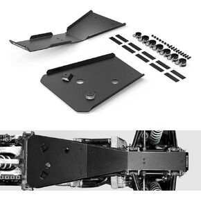 Frame Engine Skid Glide Plate Compatible with Honda TRX450R 2010-2014,TRX450R Kick Start 2006-2009 2012 Black,Replacement for 50360-HP1-600