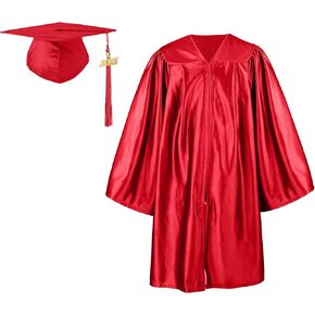 GraduationForYou Shiny Kindergarten Cap and Gown 2025 Tassel set
