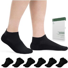 Bulinlulu Diabetic Socks for Men Women,6 Pairs Low Cut Non Binding Diabetic Socks,Ankle Seamless Socks for Men 6-9 9-12(Dark-Large) in Kuwait
