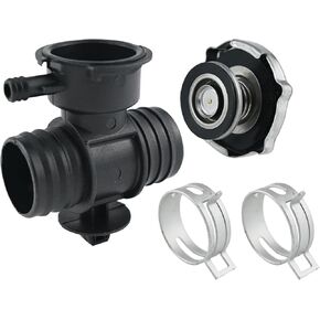 رقبة حشو مبردة الرادياتير مع غطاء متوافق مع Chrysler Dodge Jeep 200 Sebring Caliber Avenger Durango Dakota Compass Patriot 52028810AL 52029195AK 55116901AA
