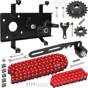 Mini Bike Jackshaft Assembly Cover with Chain Tensioner Compatible with Coleman CT200U