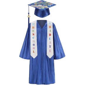 قبعة التخرج من رياض الأطفال والثوب مع 2025 2026 Tassel Preschool Cradued Detuation Dontuds Comphon