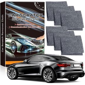 Nano Sparkle Cloth Car Scratches Remover,6 Pack Car Scratch Remover Nano Magic Cloth Easy to Repair Paint Scratches,Water Spots Surface Polishing
