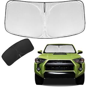ل Toyota 4runner 2010-2024 2025 Sun Sunshade Windshield غطاء - 4 طبقات من النافذة الأمامية لظلول من أجل 4 -Runner مخصصة لقاع الشمس - 240T كتل الظل القابلة للسحب الأشعة فوق البنفسجية إكسسوارات السيارة