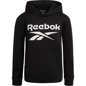 Reebok Boys' Active Sweatshirt - Fleece Pullover Hoodie Sweathsirt - Performance Activewear Sweatshirt for Boys (8-14)