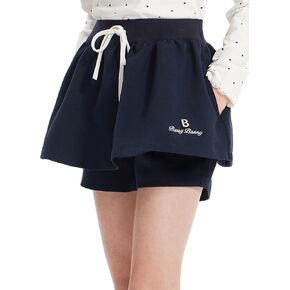Girls Skirts,Floral Skirt with Built-in Shorts,Cute & Comfortable Design Skirts for Girls 6-16Y