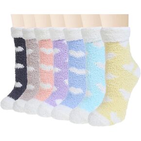 Womens Winter Fuzzy Socks Cozy Fluffy Sock Warm Fuzzy Christmas Socks for Women