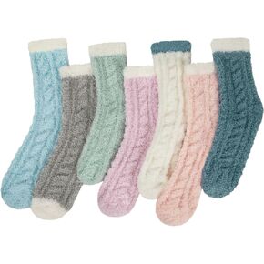 Womens Winter Fuzzy Socks Cozy Fluffy Sock Warm Fuzzy Christmas Socks for Women in Kuwait