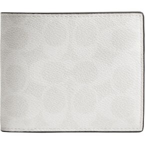 Coach Men's 3 in 1 Accessory-Travel Wallet, Chalk/White