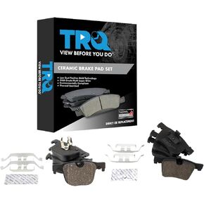 منصات الفرامل TRQ خزفية متوافقة مع 14-15 BMW 335i 335i GT Xdrive 13-15 335i Xdrive 16 428i 15-16 428i Gran Coupe 14 435i 15 435i Gran Coupe 435i Xdrive 435i Xdrive Gran Coupe Coupe 3