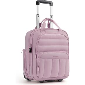 BAGSMART Small Underseat Carry on Luggage with Wheels, 16 inch Small Under Seat Luggage, Lightweight Travel Suitcase for Women, Classic in Kuwait